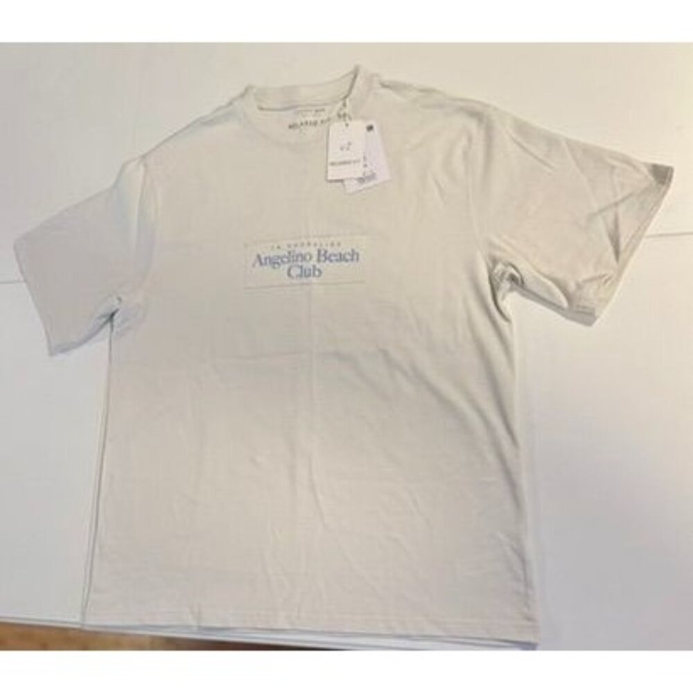 Cactus Man City Of Angels Coast Graphic Tee White Relaxed Fit Mens Size L